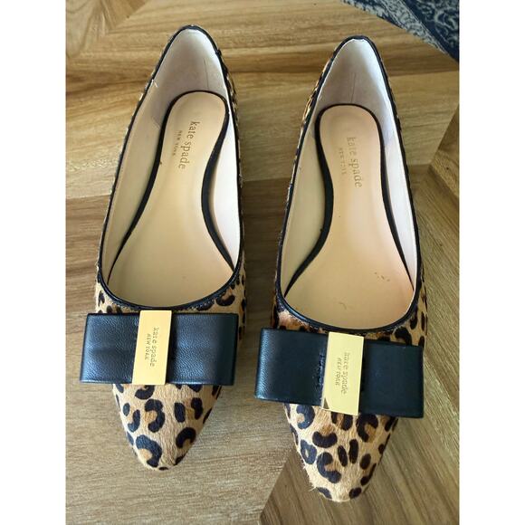 Kate Spade New York Shoes - Kate Spade New York Norah Leopard Print Calf Hair Flats Sz. 6.5